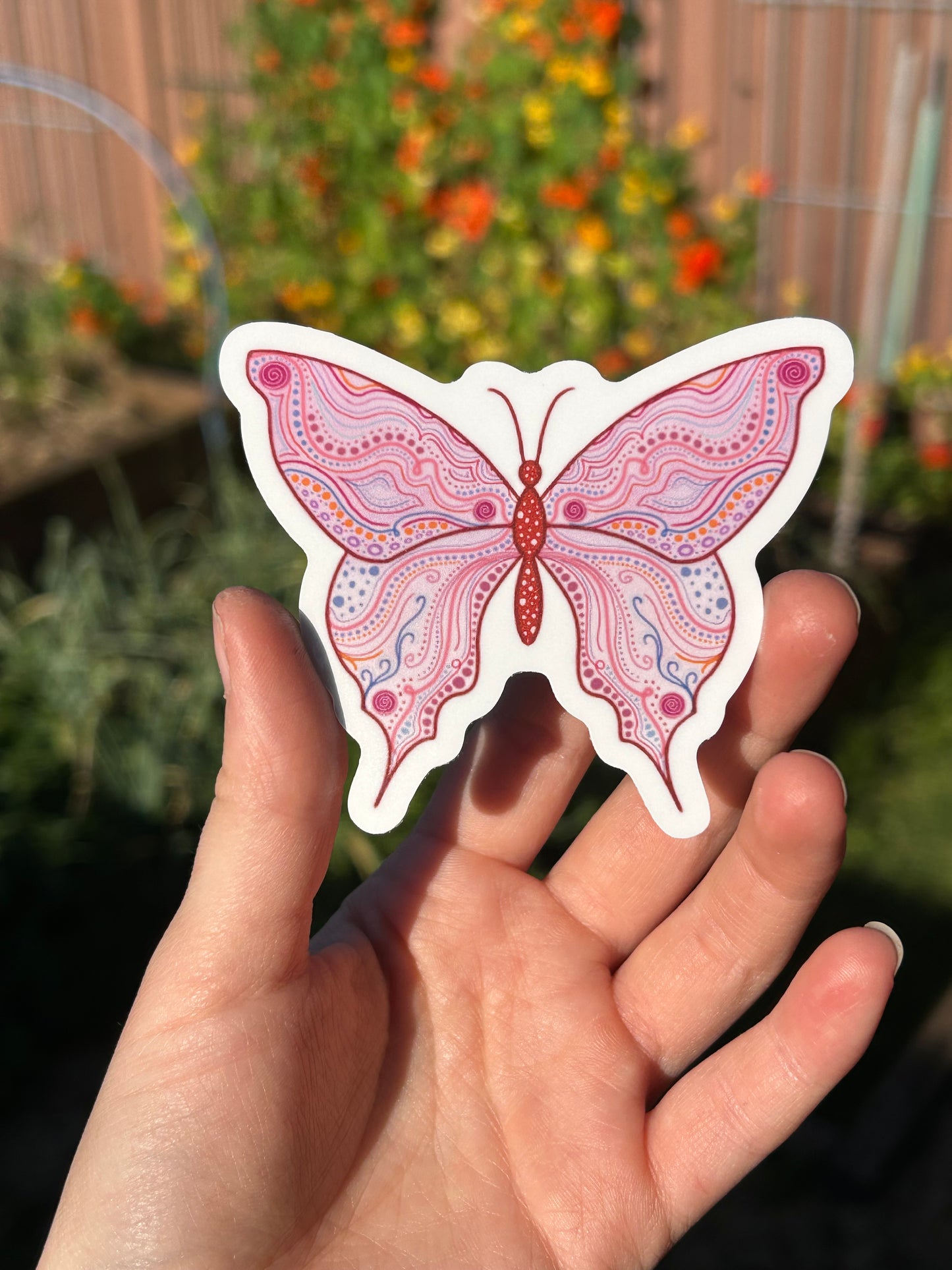 Butterfly sticker