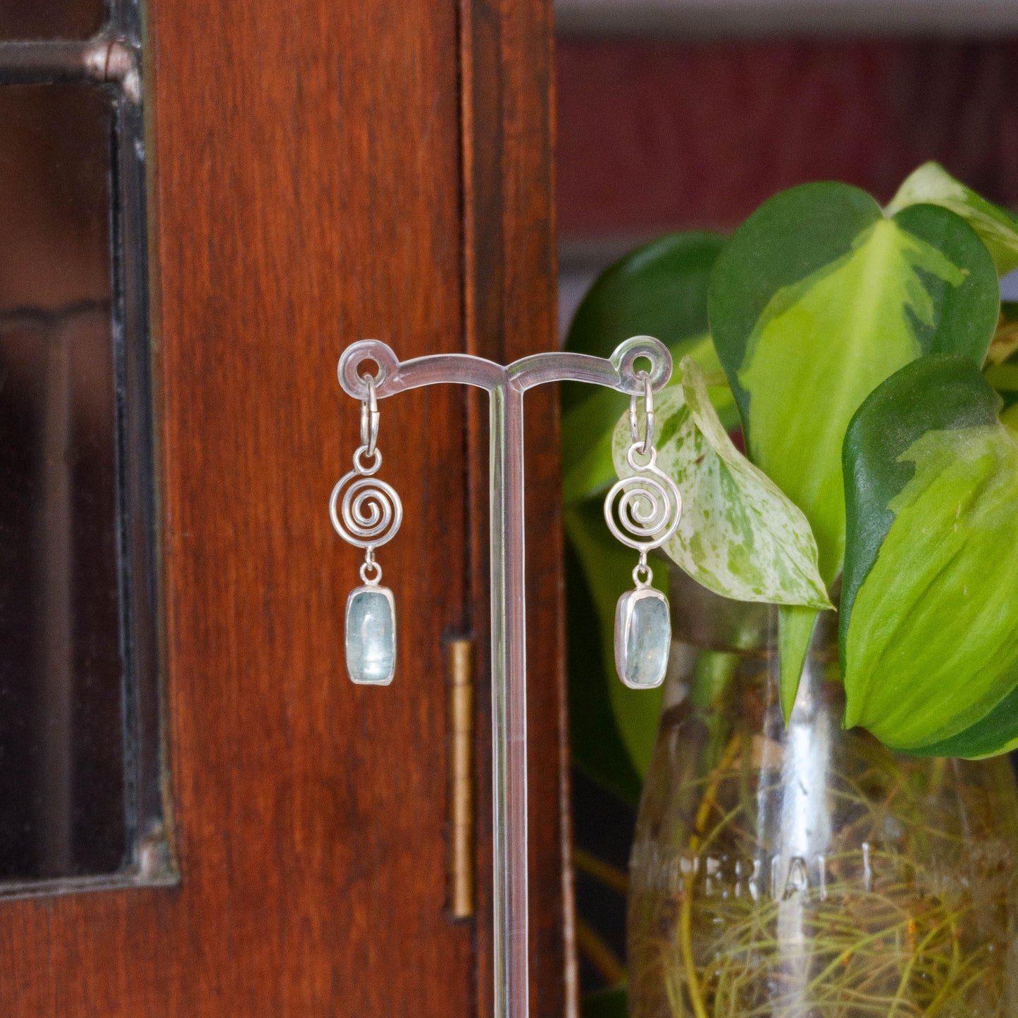 Blue kyanite Isla dangles