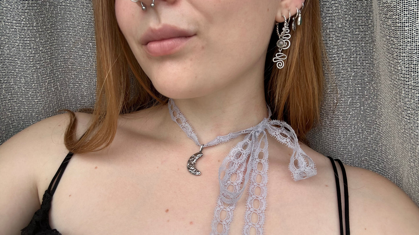 Crescent pendant
