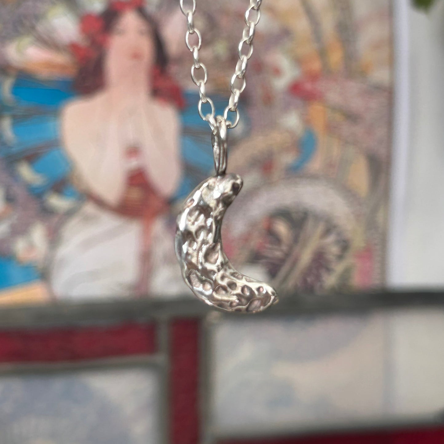 Crescent pendant