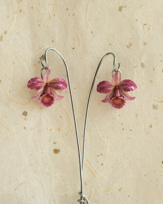 Orchid earring pendants
