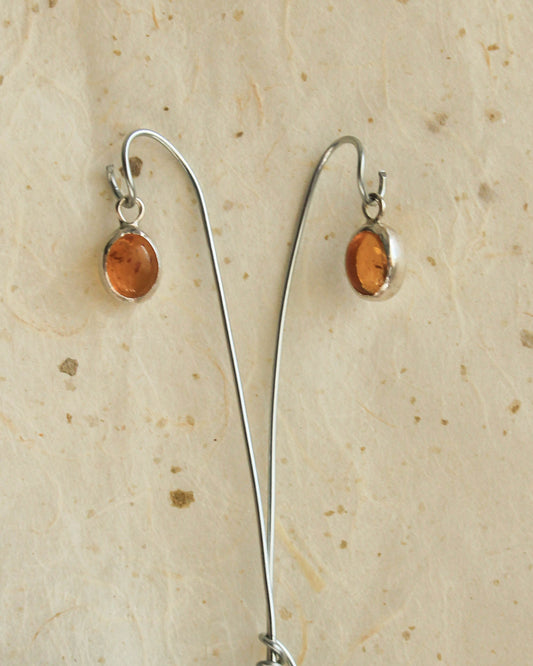 Amber earring dangles