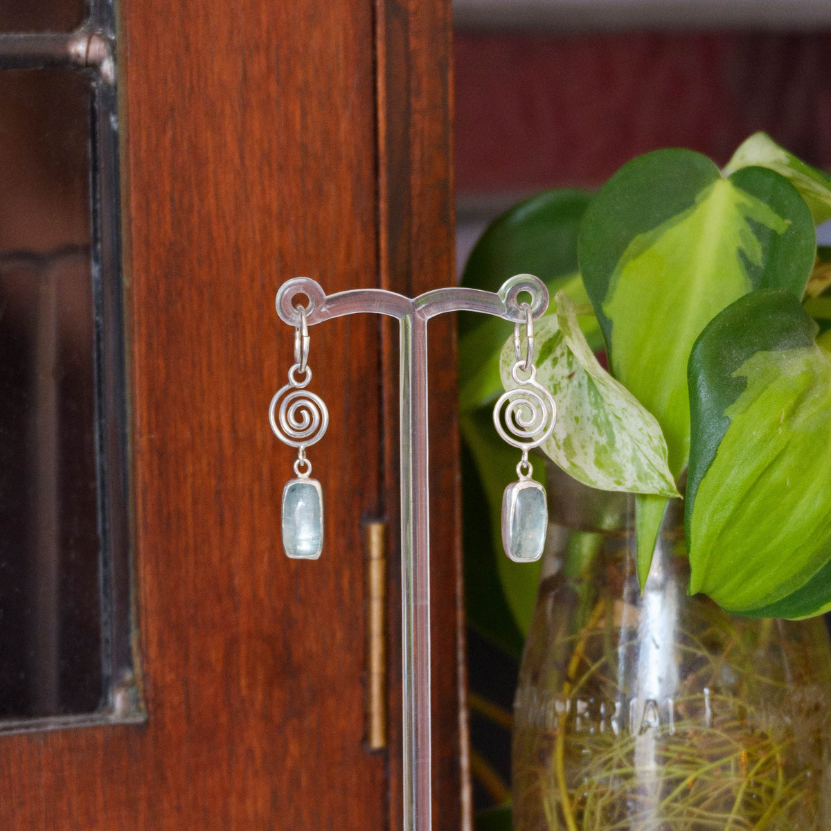 Blue kyanite Isla dangles